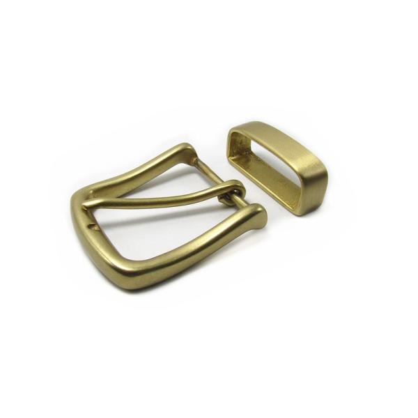 40mm Brass Men Waistband Parts Hardware Accessories Belt Buckle With Loop Buckle