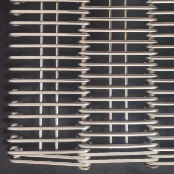 Stainless Steel EyeLink Wire Mesh Conveyor Belts For Food Washing Conveyor