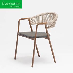 Wholesale Outdoor Home Office Furniture High Back Aluminium Metal Patio Rattan Garden Chairs Set for General in Outdoor Furniture from china suppliers