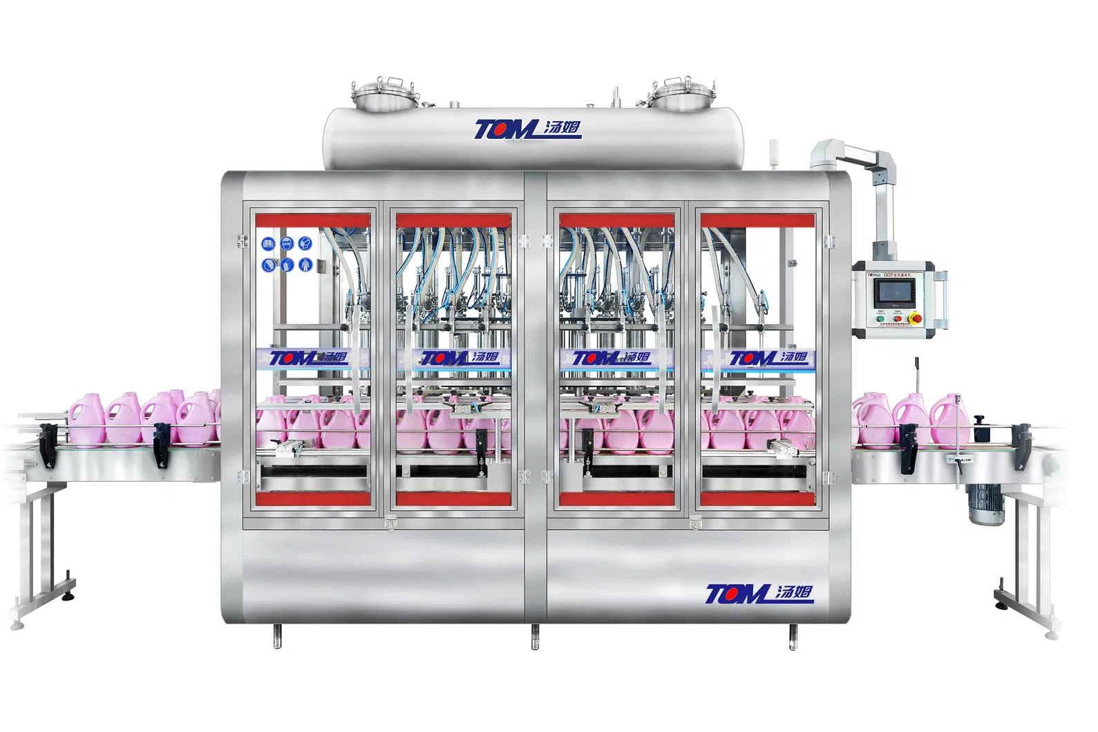 Viscous Liquid Ss304 Automatic Filling Line For Shampoo Conditioner Shower Gel Hair Treatment Body Wash Filling