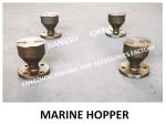 Q235-A CARBON STEEL MARINE FUNNEL-DECK MARINE FUNNEL WITH COVER AND FLANGE DS50