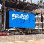 P3.91 P4.81 500x500 alumnim and iron cabinet LED Video Wall Outdoor