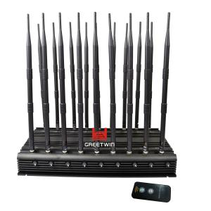 Wholesale 18 Antennas 2G 3G 4G WiFi 2.4G Full Bands 130MHz-6GHz Jammer(GW-JA18) from china suppliers