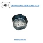4 Inch Electrical Conduit Boxes Silver Octagon Steel Box Cover