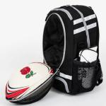 Black Sports Bag Soccer Ball Basketball Backpack With Ball Compartment