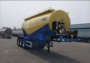 Wholesale 2/3/4 Axis Stainless Steel Or Iron Cement Lime Milk Coal Ash Mineral Powder Tank Truck Semi Trailer from china suppliers
