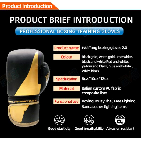 Sublimated Sports Exercise Boxing Gloves 14OZ Gloves For Heavy Bag