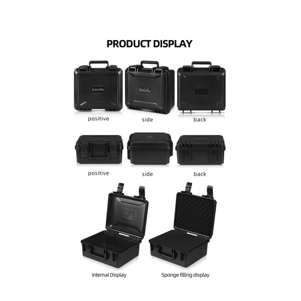 IP67 Waterproof Rugged PP Material Tool Case with High-density Sponge for Multi-purpose Usage