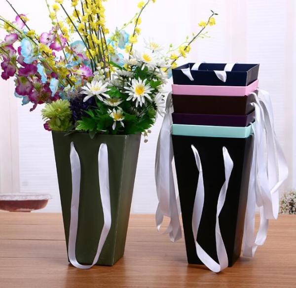 Wholesale OEM logo printing luxury customized cardboard paper packing flower