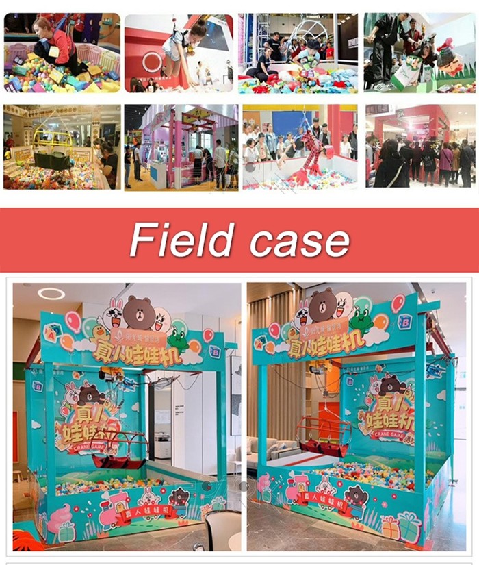 Big Mall Real Human Claw Machine Entertainment Toy Giant Claw Machine Game