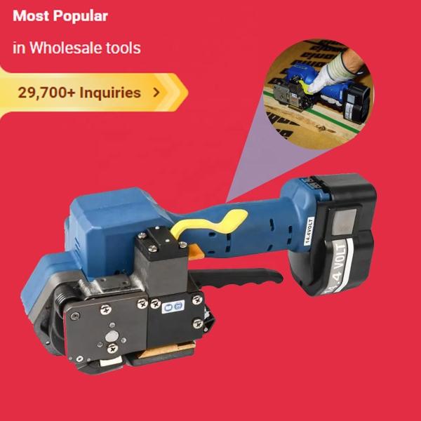 220V Rechargeable Battery Powered Banding Tool Tape 0.5mm Pallet Banding
