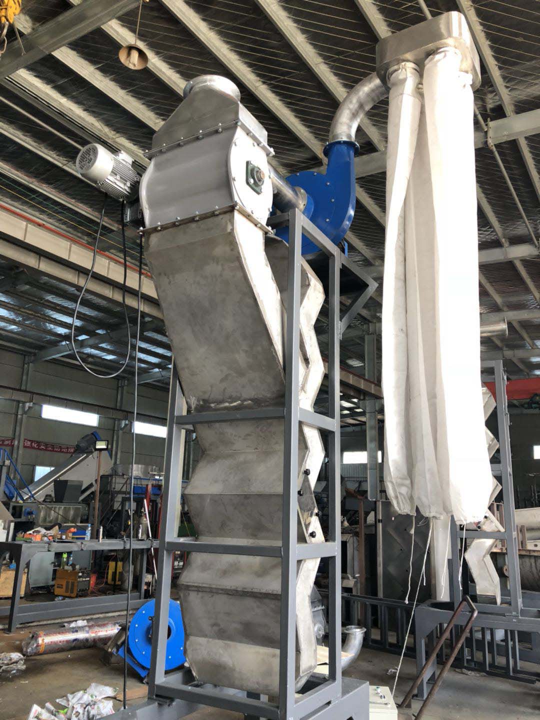 PET Zig Zag Mechanical Air Classifier Machine PVC Label