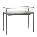 Ring Glass Display Cabinet , Luxury Necklace Display Stand Customized Size