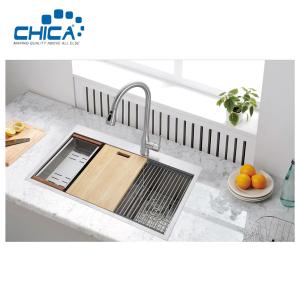 Wholesale Double Bowl Kitchen Sink Stainless Steel Kitchen Sink Handmade Kitchen Sink With Faucet from china suppliers