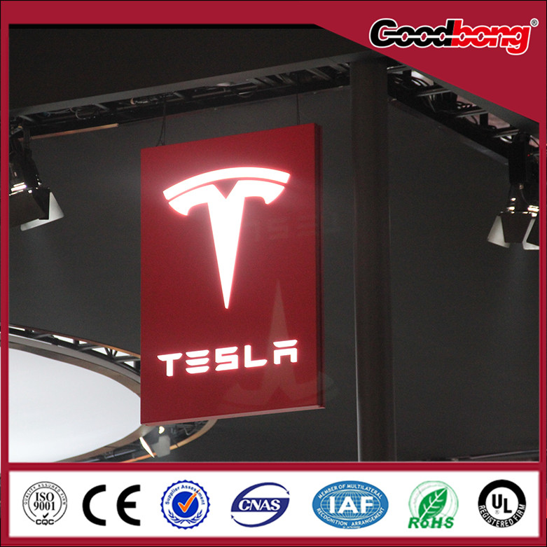 Outdoor Waterproof Anti-wind luminous auto sign, Backlit car logo sign