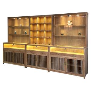Wholesale Chinese Style Jade Jewelry Display Showcase Modern LMQ-055 With LED Blub from china suppliers