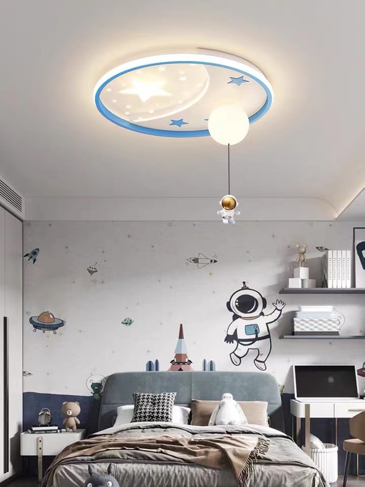 Romantic Kids Children Bed Room Pendant Light Colourful Glass Balloon Led Ceiling Chandelier Lamp
