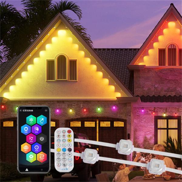 Permanent Christmas IP67 LED Point Lights Rgb Outdoor Decoration Wifi Smart Eave