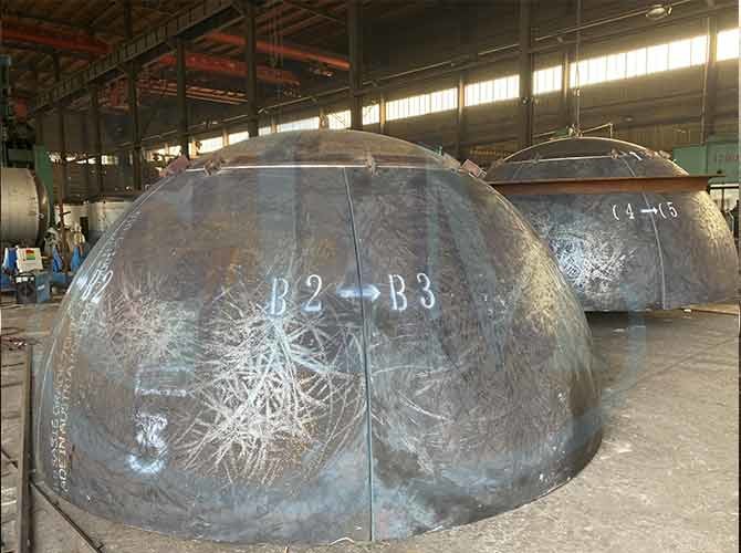 6036mm Diameter 18mm Thickness Carbon Steel Elliptical Dished Head