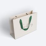 Luxury Printed Custom Logo Clothing Gift Paper Packaging Bags with Hand Length
