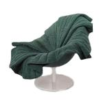 Art furniture decoration special design Rotatable yellow fabric flower shaped