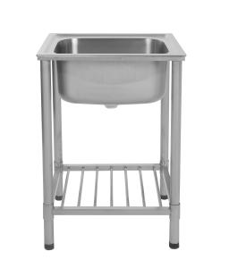 Wholesale SUS201 SUS304 Stainless Steel Sink Stand Outdoor Kitchen Farm Sink Self Rimming from china suppliers