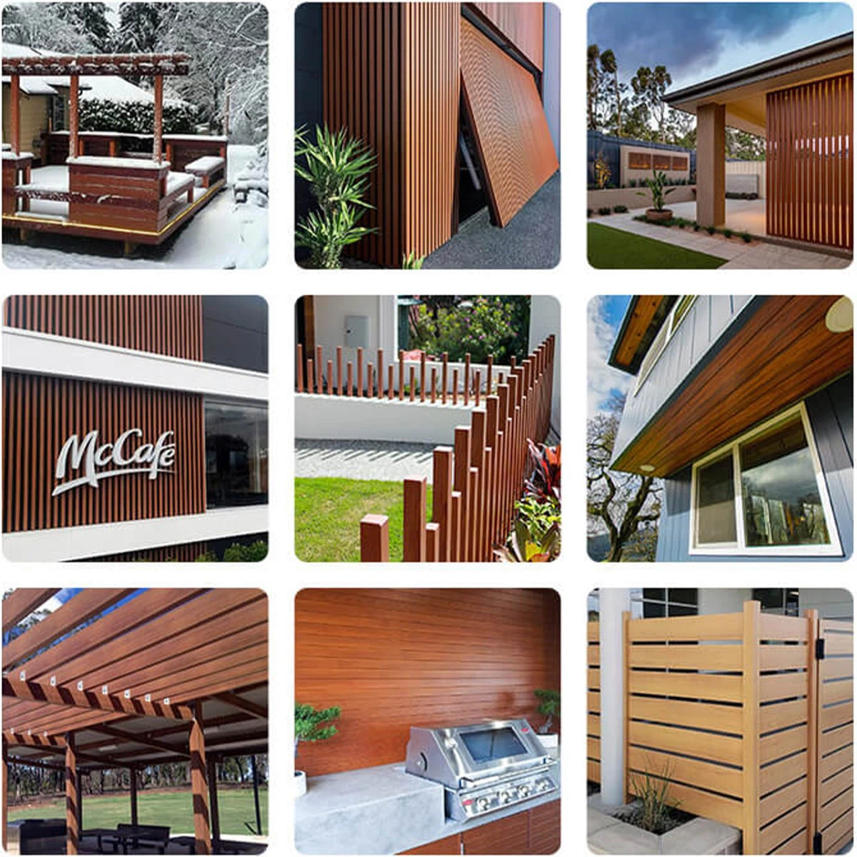 100cm 150cm Timber Look Wall Cladding Swiss Pearwood Wood Grain Aluminum Composite Panel Acp Wall Panel For Exterior