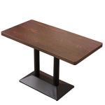 Solid Rubberwood Legs Modern Wooden Dining Table for Dining Room