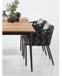 Contemporary Teak Wood Garden Set Outdoor Furniture Coffee Dining Table Rattan