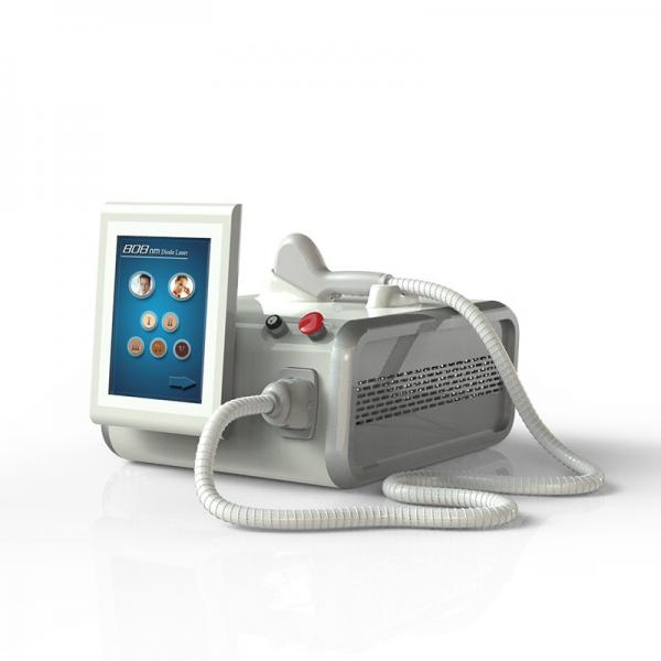 Quality 40% DISCOUNT!!! Portable cool skin contacting painless and permanent 808nm diode laser hair removal machine for sale