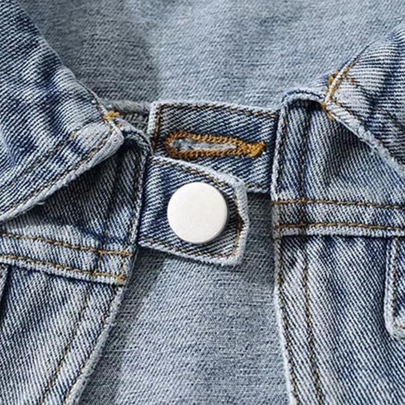 Factory Customized Summer Crop Tope Sporty Full-Length Sleeve Denim Jacket