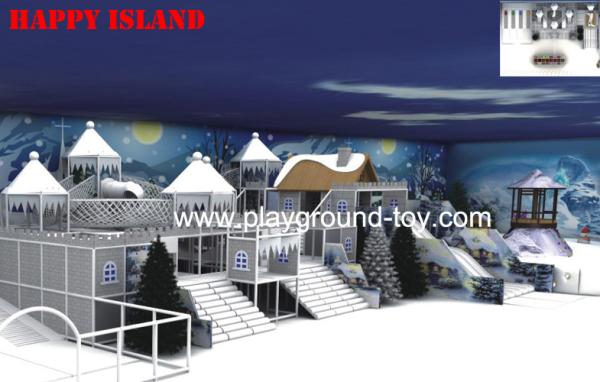 Snow Castle Theme Indoor Playground Equipment For Recreational Large Children