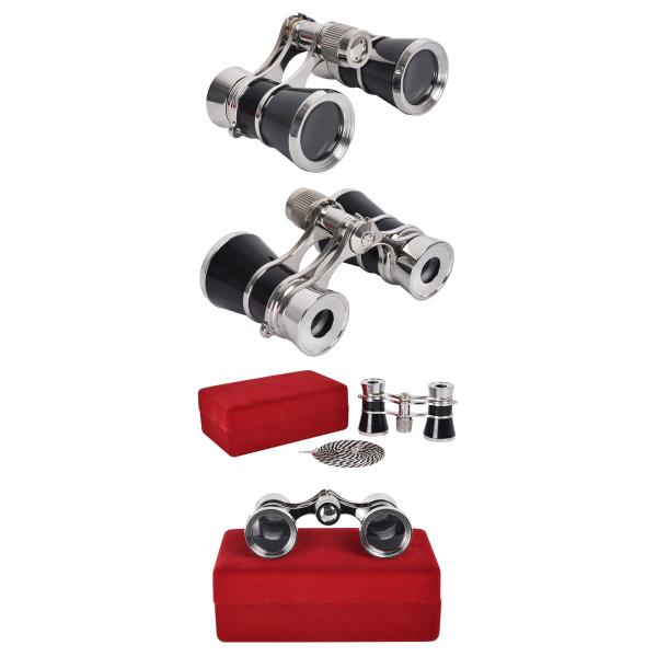 3x Magnification Noble Metal Mini Telescope Spotting Scope for Horse Racing 3x25