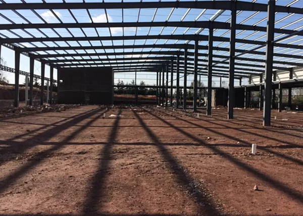 Long Life Steel Structure Warehouse Easy Build With Rolling up Door