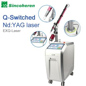China Q Switched Nd YAG Laser Tattoo Removal Machine , Laser Treatment For Birthmark / Nail Fungus on sale