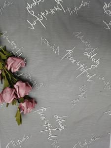 Wholesale Colorful Voile Lace Embroidered Tulle Mesh Fabric from china suppliers