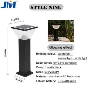 Wholesale Outdoor Solar Lawn Lights Decorative Yard 6V 5.5W Polysilicon 226x590mm from china suppliers