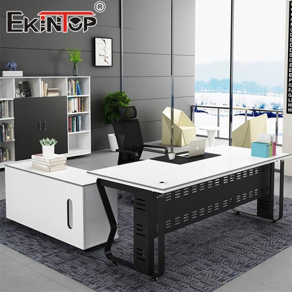 Modern Office Desk L-Shaped Desk Customizable Wood Corner Desk