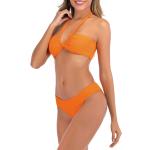 Female Polyester Swim Suit 2 Piece Push Up Beachwear Cutout Cute Thong Bikinis