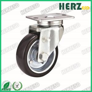 Wholesale ESD Conductive Metal Core Rubber Caster Wheels Size 2-6 Inch Load Bearing 100-500kg from china suppliers