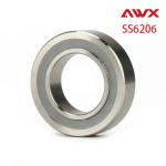 SS 6206-2Z Steel High Precision Ball Bearings Low Friction Pre Lubrication