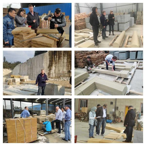 30*30*2cm Split Face Natural Sandstone Slabs Wall Veneers For Villa