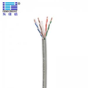 China Industrial 23AWG 1000FT Cat6 Utp Ethernet Cable Flexible BC Conductor HDPE Insulation on sale
