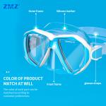Tempered Glass Deep Sea Diving Snorkeling Equipment Gear Mask For Swimming