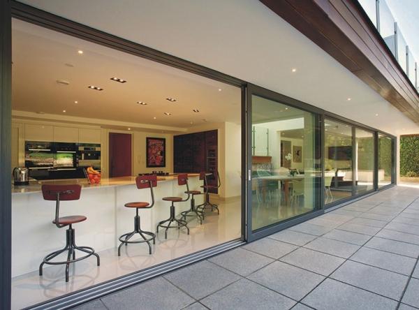 High Energy Efficiency Aluminum Double Glass Lift And Sliding Doors With 10
