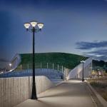 IP65 Outdoor Solar LED Landscape Pathway Light Solar Garden Lights 3 head lamps