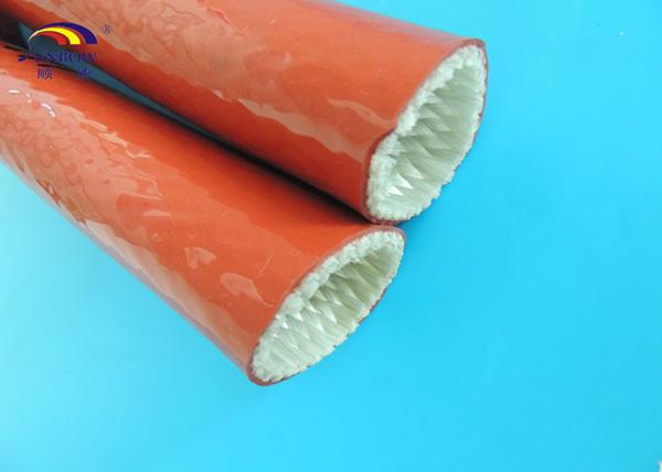 Fire Protection Fiberglass Heat Resistant Wire Sleeve For Steel Plants /