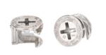 Zinc Alloy Furniture Hardware Eccentric Wheel Thickening Insert Cam Nut Screw