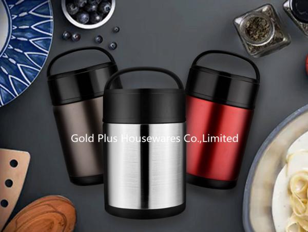 Recommendable 1.6L metal thermal food Jar safe and healthy outdoor travel food