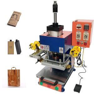 Wholesale Manual Heat Foil Stamping Machine 220V for Leather Paper Wood from china suppliers